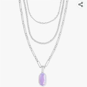 NWT Kendra Scott Elisa Triple Chain Necklace